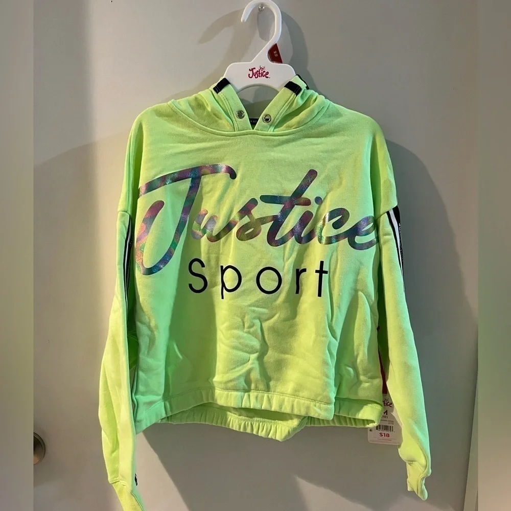Girl’s Justice Hoodie, size 10, NEW!